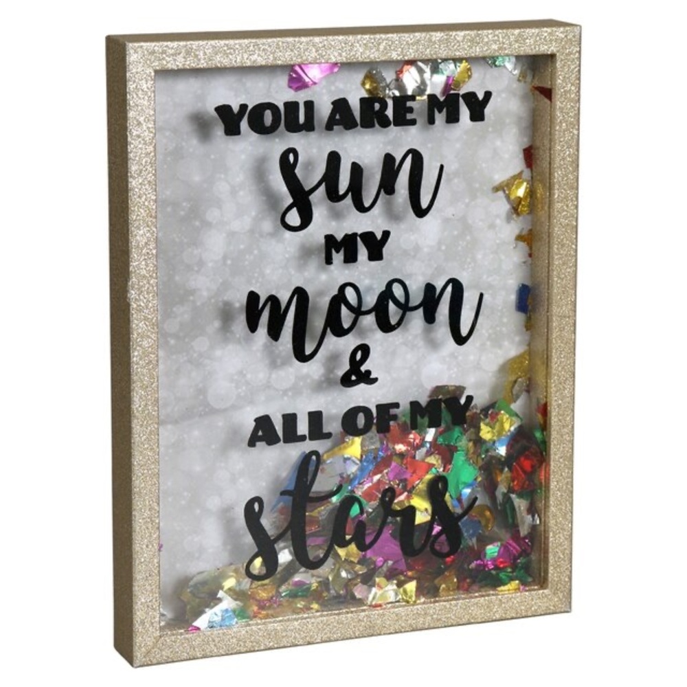Glitter Confetti Table Plaques